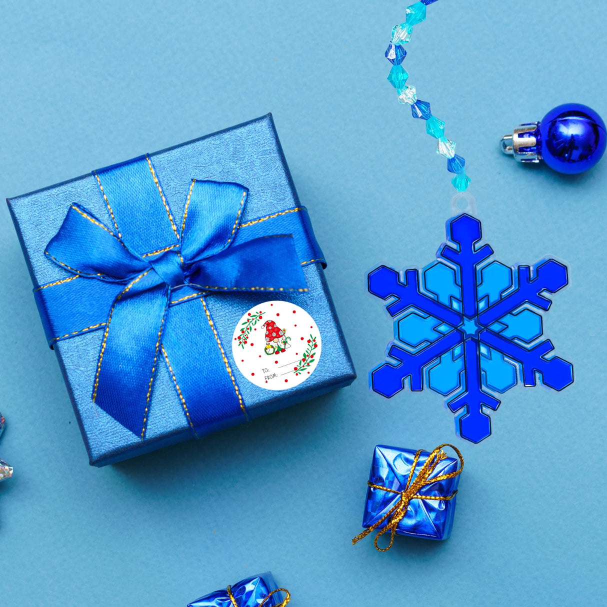 Winlyn 24 Sets Snowflake Suncatchers Ornaments Decorations DIY Window Paint Art Suncatchers Christmas Craft Kits Hanging Snowflake Sun Catchers for Kids Christmas Winter Home Classroom Party Activity Winlyn