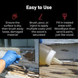 Abatron LiquidWood 2 Gallon Kit 2 Part Structural Epoxy Wood Hardener and Consolidant Resin. Abatron