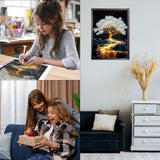 CEOVR Diamond Art Kits for Adults, Tree of Life 5D DIY Full Drill Diamond Painting Dots Gem Art, Adult Crafts Kits Arts and Crafts, Wall Decor for Home Office 12x16in CEOVR