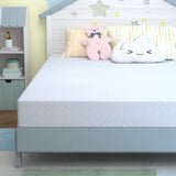 EGOHOME Twin Mattress for Kids, 6 Inch Green Tea Gel Cooling Memory Foam Bunk Bed Mattress in a Box, Made in USA CertiPUR-US Certified, Medium Firm Trundle Mattress, White MLILY