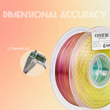 Chitu Systems Conjure Silk PLA 3D Printer Filament, 1.75mm Dual Color Filament, Silk Blue Green 3D Printing Filament 1KG/2.2lb (A-Silk PLA-Blue+Green 1kg) chitu systems