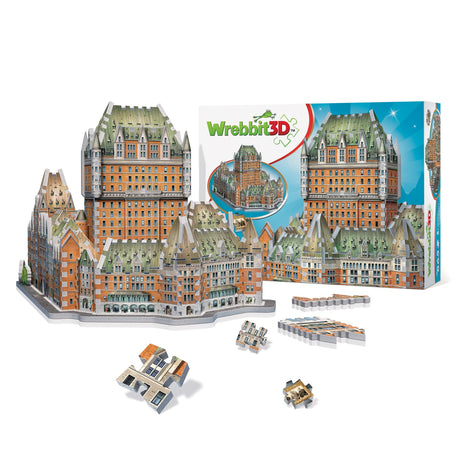 Wrebbit3D Le Château Frontenac 3D Puzzle for Teens and Adults | 865 Real Jigsaw Puzzle Pieces | Not Just an Ordinary Model Kit for Adults for Man and Woman Wrebbit3D
