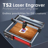 Twotrees TS2-10W Engraving Machine, 0.08mm Laser Cutting Machine Laser Cutter, 10000mm/min Laser Engraver Machine, Easy to Assembly Laser Engraving Machine for Wood, Paper, Leather (TS2-10W) YESBAY