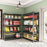 SDXYSTCE Garage Shelving Heavy Duty 2500LBS Loads, 48" W Adjustable Garage Storage Shelves, 5-Tier Metal Shelving Units and Storage, Industrial Utility Shelf, 48" Wx18 Dx78 H,Black SDXYSTCE