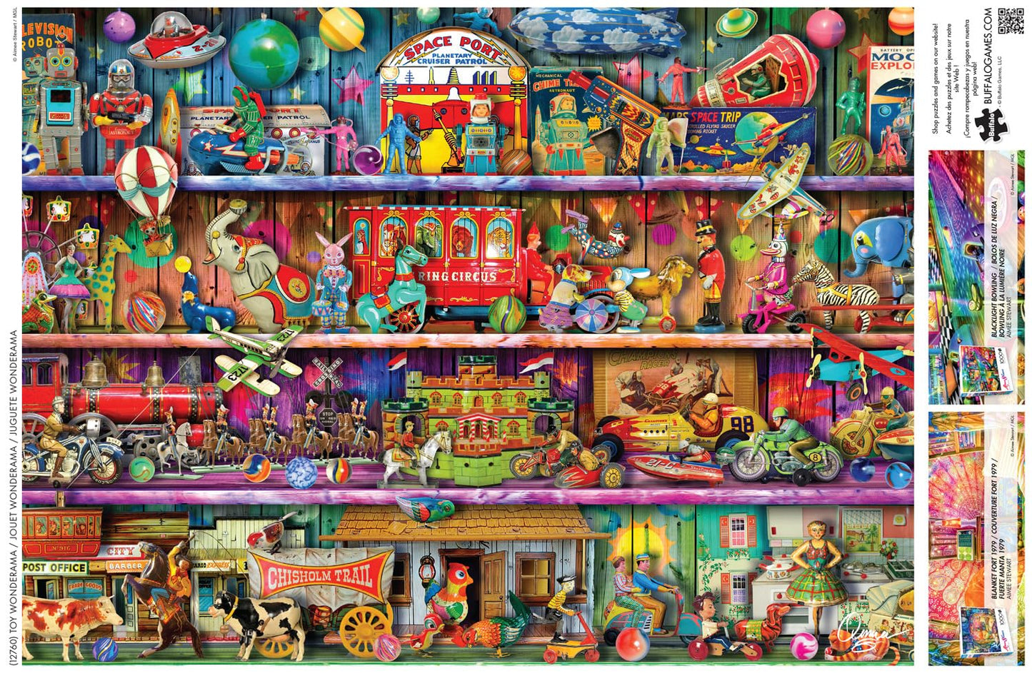 Buffalo Games - Aimee Stewart - Toy Wonderama - 1000 Piece Jigsaw Puzzle for Adults -Challenging Puzzle Perfect for Game Nights - Finished Size is 26.75 x 19.75