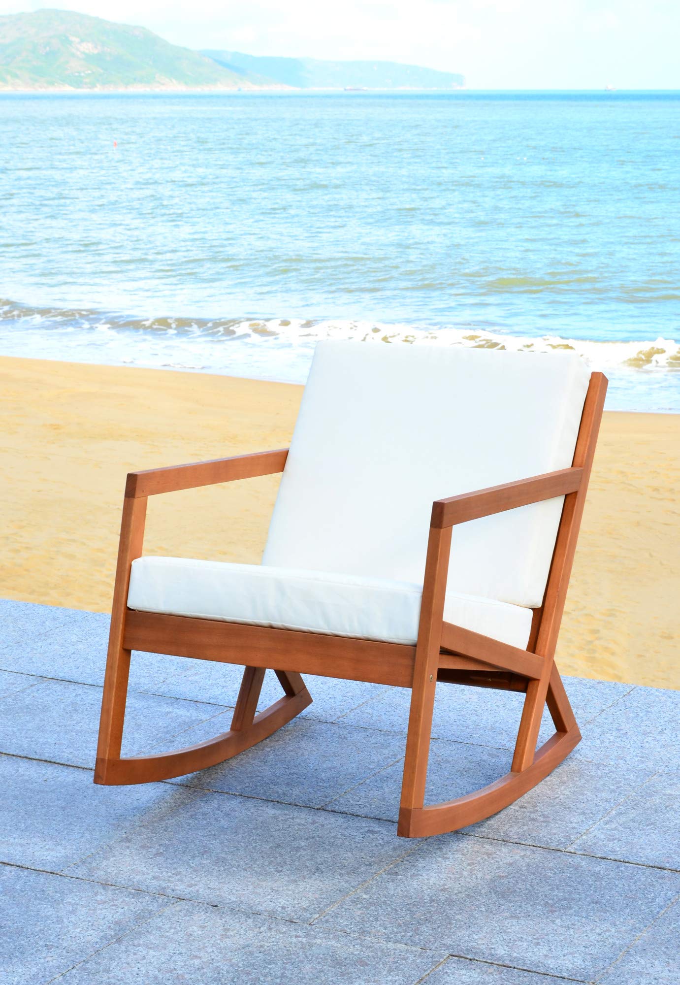 Safavieh Outdoor Collection Vernon Rocking Chair - WoodArtSupply