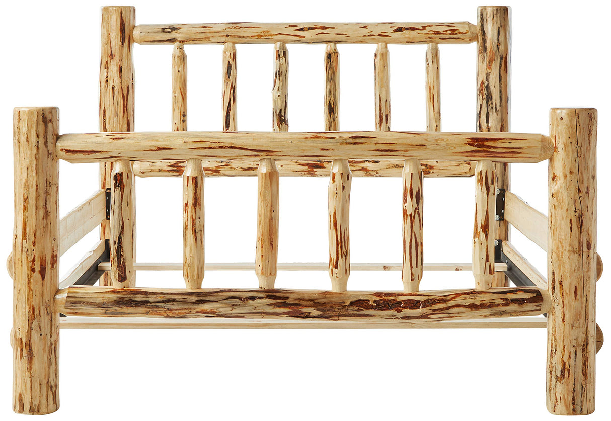 Montana Woodworks Log Furniture - Queen Bed - Varnished Montana Woodworks