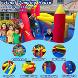 rolonal Bounce House,Inflatable Bouncer with Air Blower for Kids 3-10,Outdoor and Indoor Jumping Castle with Long Slide,Trampoline,Obstacles,Climbing Wall,Ball Pit/Water Pool rolonal
