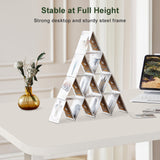 WALKINGDESK 48x24 Inches Whole Piece Electric Standing Desk, Seamless One Piece Height Adjustable Stand up Desk for Home Office, Ergonomic Sit to Stand Desk, Computer Workstation, White WALKINGDESK