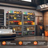 Metallitrend 82" H Heavy-Duty Garage Storage Shelves | 6-Tier Metal Shelving Unit Organizer Rack for Garage Storage Metallitrend