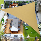 20' x 20' x 20' Triangle Sun Sail Shades Canopy UV Block Sun Shades Outdoor Patio Garden Backyard Pergola Shade Cover Sand OOTONAT