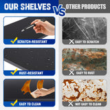 PKDYEZ Garage Shelving 5-Tier Adjustable Metal Garage Shelves Heavy Duty Unit,3000 LBS Steel Shelf Storage Rack Suitable for Industries,Warehouses,Basement,Black (72''H x 59''W x 20''D) PKDYEZ