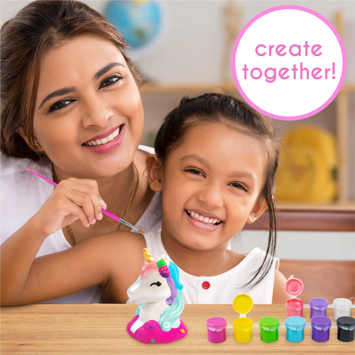 Just My Style Paint Your Own Scented Unicorn Figurines – Paint Your Own Waterless Ceramic Diffuser – Paintable Scented Unicorn Figurines – Customize with Pearlized Paints, Glitter & Sweet Scents Just My Style