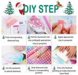 RUIHA Christmas Diamond Painting Kits,Winter Diamond Art Kit for Adults,Red Truck 5D Paint with Diamond Full Drill for Parents-Children Interrction,Wall Decor(12x16) (Snowy Night) RUIHA