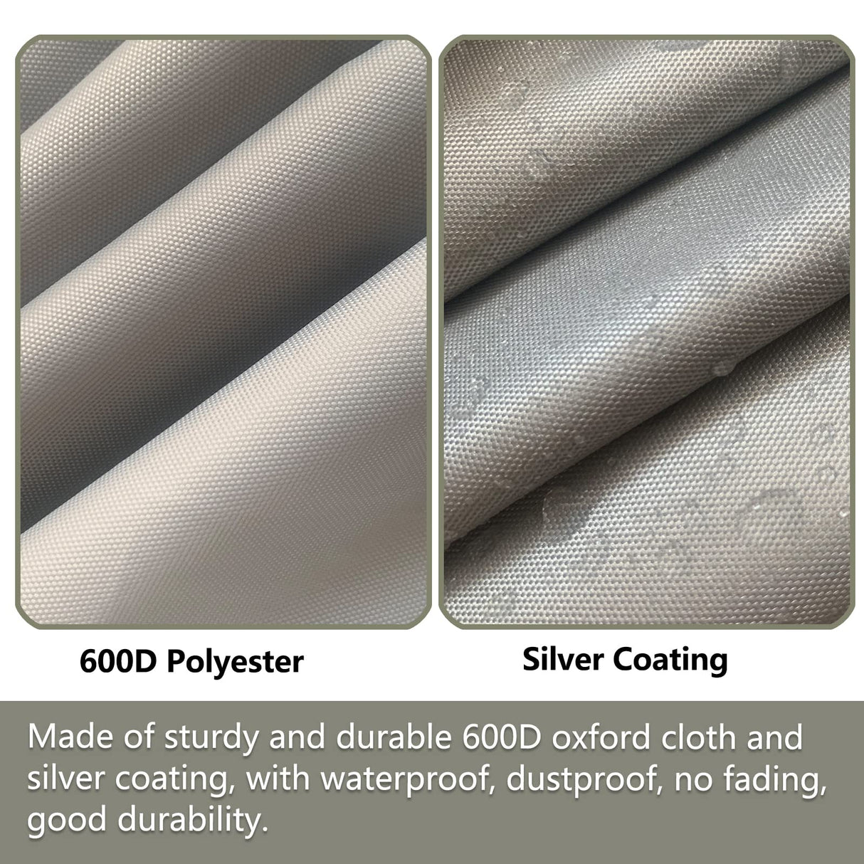 LSongSKY Patio Wicker Side Table Cover,Waterproof Square Patio Small Side Table Cover,Suitable for 3-Piece Outdoor Wicker Patio Bistro Set Side Table,22W x 22D x 18H inch. LSongSKY