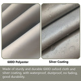 LSongSKY Patio Wicker Side Table Cover,Waterproof Square Patio Small Side Table Cover,Suitable for 3-Piece Outdoor Wicker Patio Bistro Set Side Table,22W x 22D x 18H inch. LSongSKY