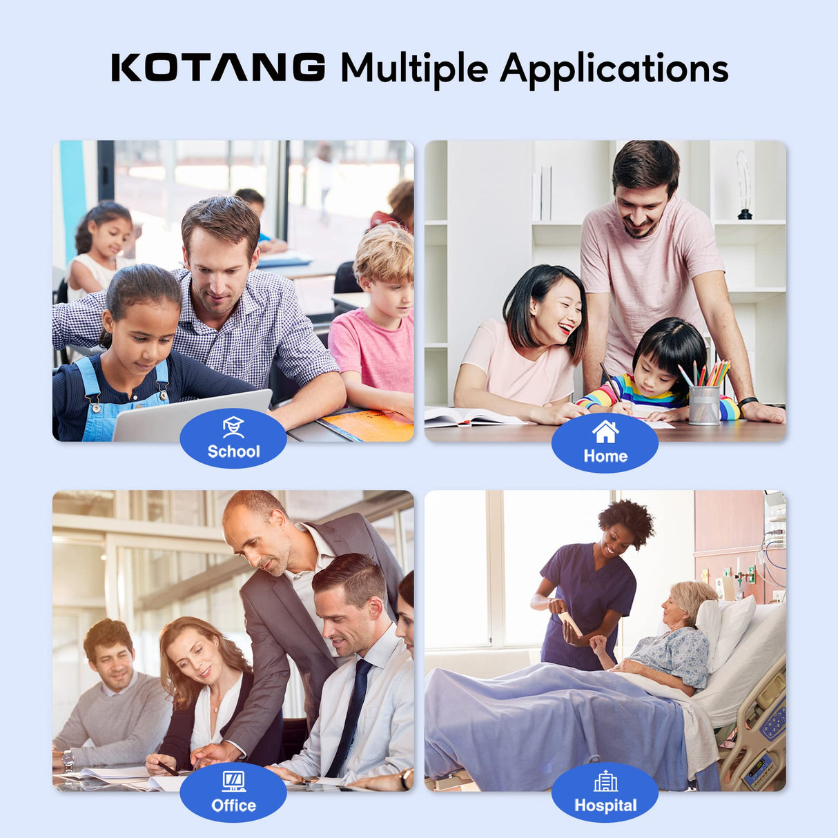 KOTANG LC401XL Ink Cartridge Replacement for Brother LC401XL Ink Work with MFC-J1170DW J1010DW J1012DW Printer (Black, Cyan, Magenta, Yellow, 4 Pack) KOTANG