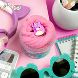 Original Squishmallows Lola The Unicorn Premium Scented Slime, Cotton Candy Scented, 8 oz. Fluffy with 2 Fun Add Ins, Pre-Made Slime for Kids, Great 6 Year Old Toys, Super Squishy Toy Squishmallows