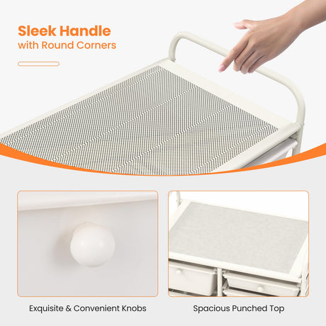 Giantex 15 Drawers Rolling Cart, Classroom Organizers, Storage Cart with Wheels, for Teacher Office Home School Supplies Tool Craft Art Paper Giantex