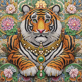 WSLWXSHM 5D Special Shape Diamond Art Kits for Beginners, Diamond Painting Kits for Adults Tiger, Crystal Rhinestones Diamond Painting for Home Wall Decoration Gift 12×12inch/30×30cm, Animal WSLWXSHM
