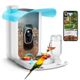 T TICCI Smart Bird Feeder with Camera Solar Powered, AI Identify Bird Species Camera Bird Feeders for Outside, Instant Notifications Bird House with Camera, IP65 Weatherproof Bird Watching Gifts T TICCI