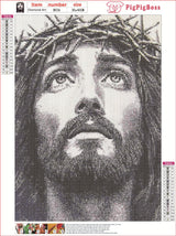 pigpigboss Jesus Diamond Painting by Numbers, 5D Full Diamond Art Painting Kits, Religious Jesus Diamond Painting Dots Arts Crafts for Adult Beginner Holiday Blessing (11.8 x 15.7 inches) pigpigboss