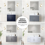 Bell+Modern Sonoma 60 in. W x 22 in. D Dark Grey Double Bath Vanity and Carrara Marble Top Bell+Modern