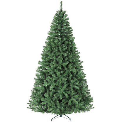 Hykolity 6 ft Artificial Christmas Tree with 551 PVC Branch Tips, Foldable Metal Stand and Hinged Branches, Green