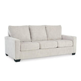 Signature Design by Ashley Rannis Coastal 2-in-1 Sofa Sleeper with Folding Gel Memory Foam Mattress, Queen, White Signature Design by Ashley