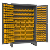 Durham Welded 14 Gauge Steel Heavy Duty Cabinet with 171 Bins, JC-171-95, 24" Length x 48" Width x 78" Height Durham