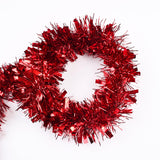 LZZYWYDTT 33FT Christmas Tinsel Garland,Red Shiny Metallic Foil Decorations for Parade Floats, Halloween, Christmas Tree, New Year Parties,Birthday Party,Indoor and Outdoor Disco Party Supplies LZZYWYDTT