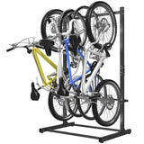 WALMANN Freestanding Bike Stand for Garage, 4 Bikes Vertical Bike Storage Stand Heavy Duty Bike Floor Stand WALMANN
