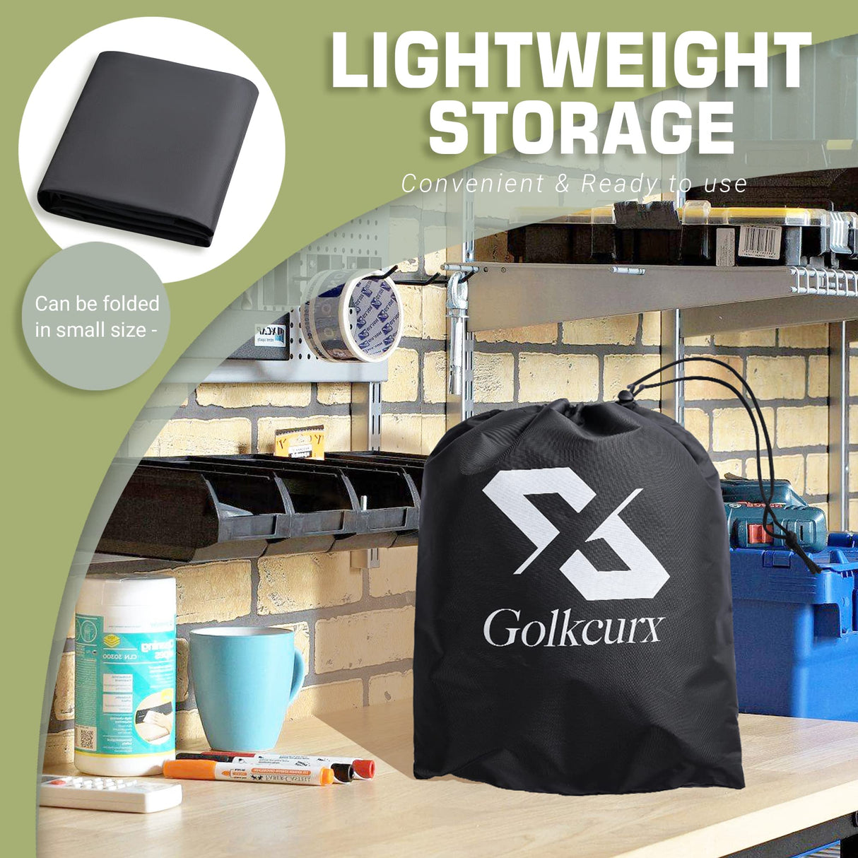 Golkcurx Ping Pong Table Cover,Table Tennis Cover Waterproof Sunproof Indoor & Outdoor Fits Universal 9x5 FT Tables (Black) (Outdoor) Golkcurx