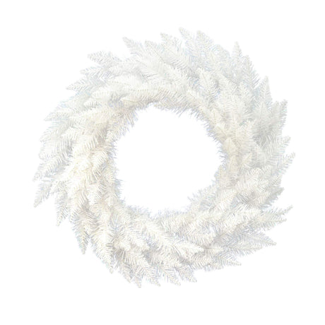 Vickerman 36" Sparkle White Spruce Artificial Christmas Wreath, Unlit - Faux Spruce Christmas Wreath - Seasonal Indoor Home Decor Vickerman
