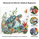 EOYDKAP Sea Turtle Diamond Art Kits for Adults, Diamond Painting Kits for Beginners, Easy Diamond Art for Home Wall Decor, Special Shaped Diamond Painting 11.8x11.8inch EOYDKAP