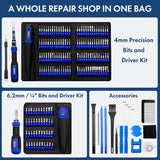 XOOL 200 in 1 Precision Screwdriver Kit, Electronics Repair Tool Magnetic Driver Kit with 164 Bits, Flexible Shaft, Extension Rod for Computer, iPhone, Laptop, PC, PS4, Xbox, Nintendo XOOL