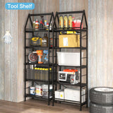 PROXRACER 5-Tier Bookshelf, 24 Inch Tall Standing Bookcase, Modern Display Shelf Unit Storage Organizer Rack for Study Room Home Office,Black PROXRACER