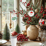 Joyclub 35 Pcs 3'' Sublimation Ornament Blanks MDF Sublimation Christmas Ornaments Bulk Round Double Sided Ornaments for Personalized Xmas Tree Ornament Home Decor DIY Crafts Joyclub