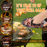 SANTAMADE Stocking Stuffers for Men, Meat Claws for Shredding, Solid Heavy Duty Meat Shredder Tool Bear Claws - Funny Smoker Accessories for BBQ Grilling Gifts for Men Dad - One Pair SANTAMADE