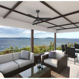 HUNTER 50260 Cassius Outdoor Ceiling Fan with Pull Chain, 44", Matte Black Finish Hunter