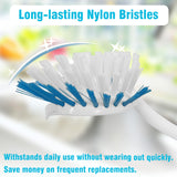 PHYEX 2-Pack Kitchen Diffusion Type Scrub Brush for Cleaning Dishes Pots Pan Sink and Bathroom with Comfortable Long Handle PHYEX