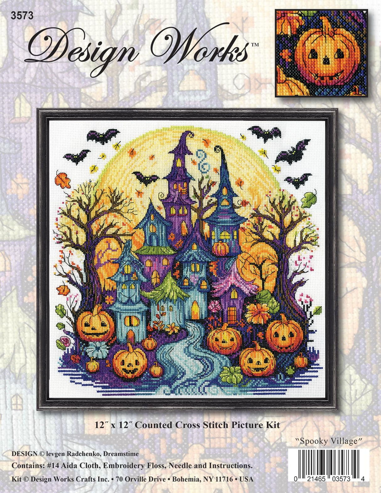 Design Works Crafts Inc. Spooky Village Counted Cross Stitch Kit COXZD