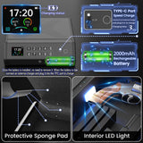 Smart Gun Safe, 4 Ways Biometric PistolRechargeable Safe withFingerprint/Keypad/Key/APP Lock, APPControl, LCD Display, Emergency PowerSupply Handgun Lock Box for HomeBedroom, Car soliles