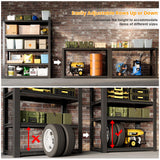 IRONFFICE Metal Storage Shelves Heavy Duty,3000LBS Load Garage Storage Shelves,84''H Shelving Units and Storage,Basement Storage Utility Shelves, IRONFFICE