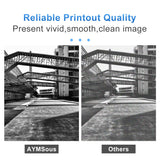 AYMSous Black Ink Universal Refill Ink Kit Dye Ink 250ml Work for Canon HP Epsn Brother Injet Printers Refillable Cartridge CISS CIS System (9 oz) with Syringe&Glove AYMSous