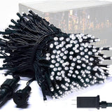 JMEXSUSS 250 LED White Christmas Lights Outdoor Waterproof, 91.5ft Extendable Green Wire Christmas Tree Lights, 8 Modes White String Lights Indoor for Wedding Party Garden Patio Decorations JMEXSUSS