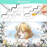 Ohuhu Markers, 48-color Double Tipped Alcohol Markers, Chisel & Fine Alcohol-based Art Marker Set + Fineliner Drawing Pen Set of 8 Pack Ultra Fine Line Drawing Markers Ohuhu