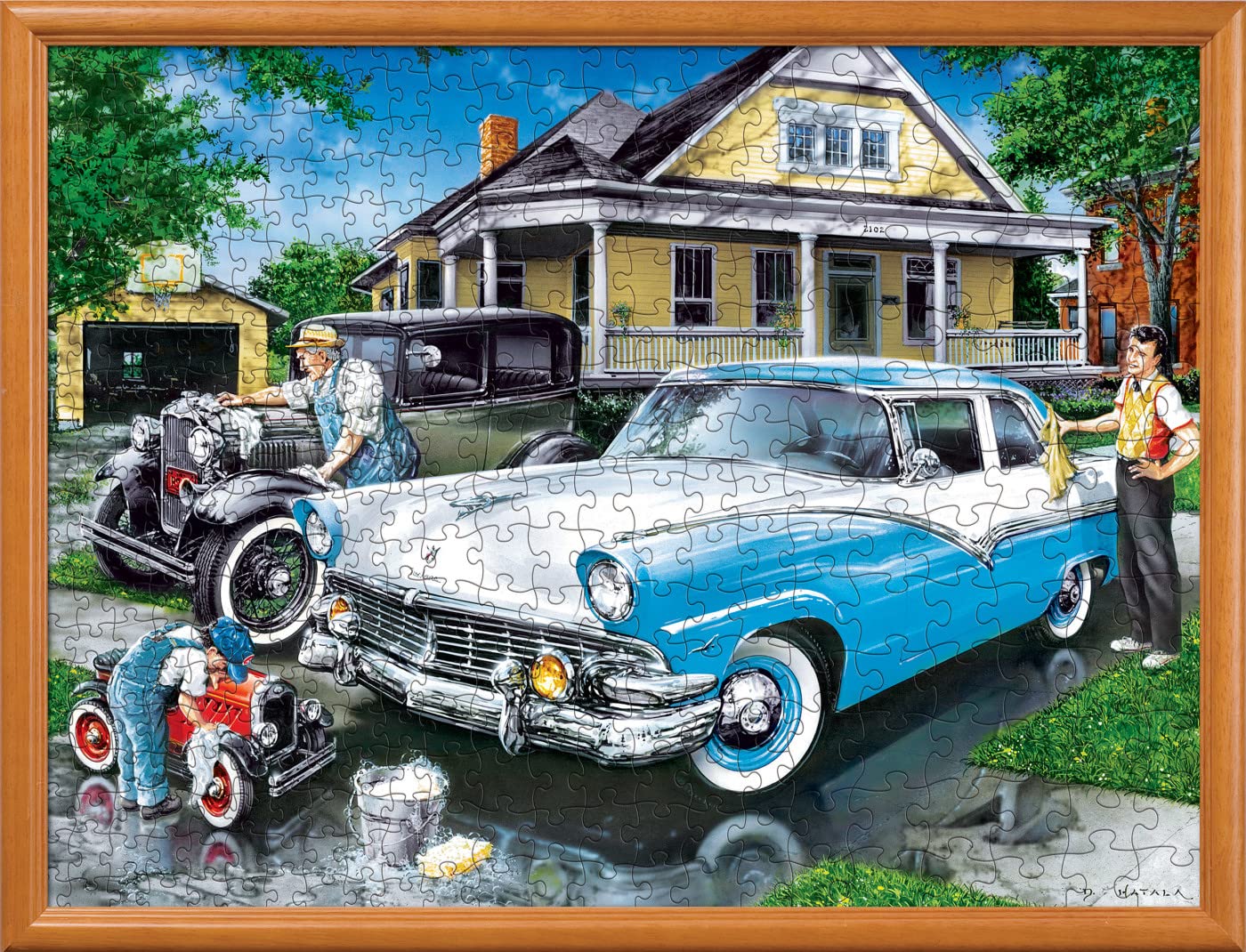 MasterPieces 400 Piece Jigsaw Puzzle for Adults, Family, Or Youth - Three Generations - 18"x24"