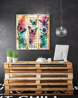 5D Butterfly Diamond Painting Kits for Adults Beginners,DIY Musical Score Diamond Art,Full Round Drill Diamond Dot Gem Art Kits,Home Wall Decor 14x14 Inch AREOPNMG