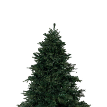 Cynthia 7.5ft Prelit Aritificial Christmas Tree with 3661 Branch Tips, 800 Warm Lights and Metal Stand, 60" Wide Realistic Rustic Christmas Tree with Lights by Naomi Home